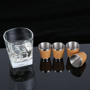 WhiskyBay - Set Flasque en Bois